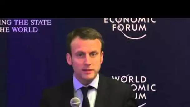 Depuis Davos, Macron propose de travailler plus... sans gagner plus