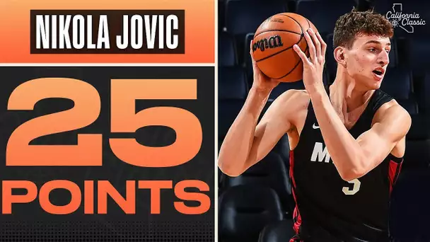 No. 27 Pick Nikola Jovic Drops Near Double-Double With 25 PTS & 9 REB 🔥