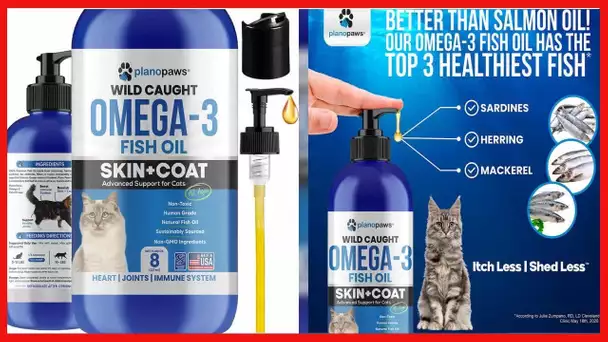 Omega 3 Fish Oil for Cats - Better Than Salmon Oil for Cats - Kitten