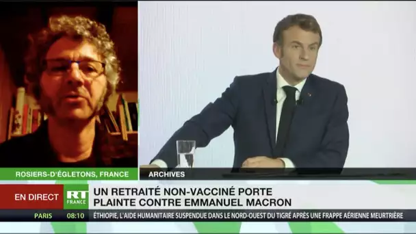 «Je me suis senti insulté» : un retraité non-vacciné porte plainte contre Emmanuel Macron