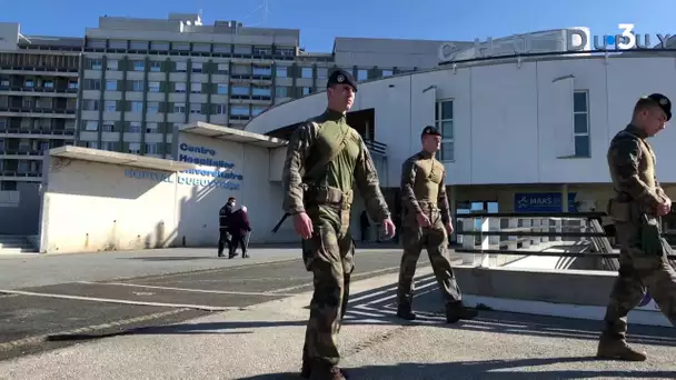 Opération"Résilience", des militaires du 92e RI veillent veillent sur des sites sensibles à Limoges.