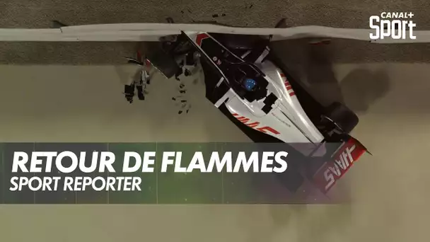 Sport Reporter - La simulation 3D de l'accident de Romain Grosjean