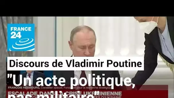 V. Poutine reconnaît les régions séparatistes d'Ukraine : "Un acte politique, pas militaire"