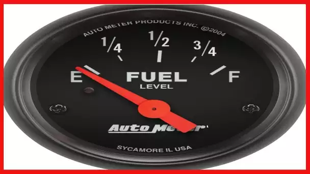 AUTO METER 2641 Z-Series Electric Fuel Level Gauge , 2 1/16" - Short Sweep/Electric