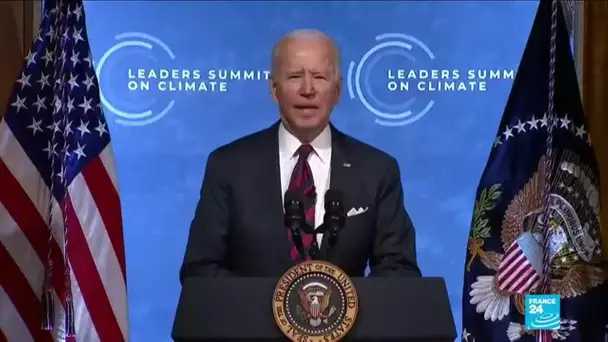 Sommet sur le climat : Joe Biden vise 50 % de gaz à effet de serre en moins d'ici 2030