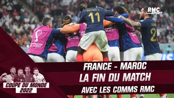 France - Maroc : La fin du match avec les comms RMC, la France en finale !!