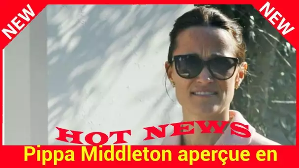 PHOTOS – Pippa Middleton aperçue en promenade avec son jeune fils ArthurRadieuse et amincie