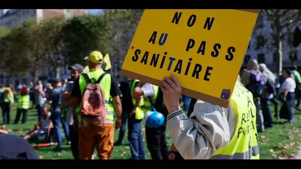 Gilets jaunes : Thierry-Paul Valette, figure du mouvement, "satisfait" de la manifestation