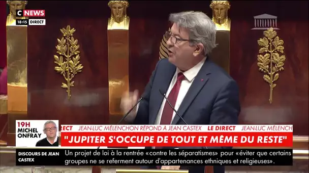 Jean-Luc Mélenchon à Jean Castex : "Il fallait vous taire parce que Jupiter allait tonner"