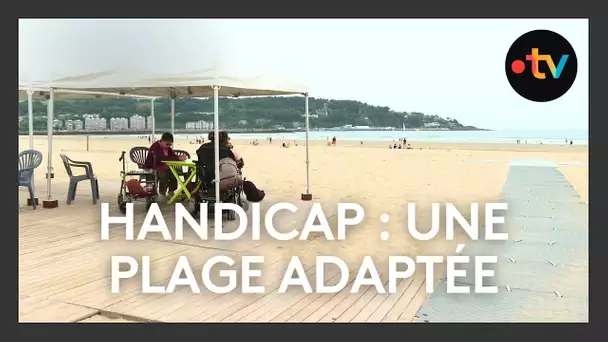Vacances et handicap : une nouvelle plage adaptée PMR à Hendaye