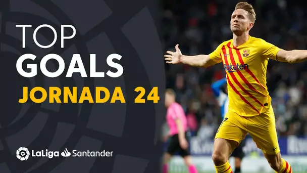 Todos los goles de la Jornada 24 de LaLiga Santander 2021/2022