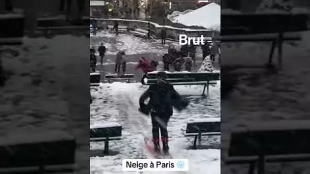 Quand Montmartre se transforme en piste de ski ❄️