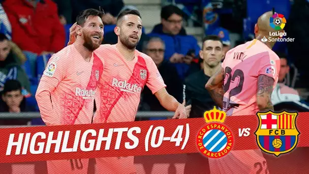 Highlights RCD Espanyol vs FC Barcelona (0-4)