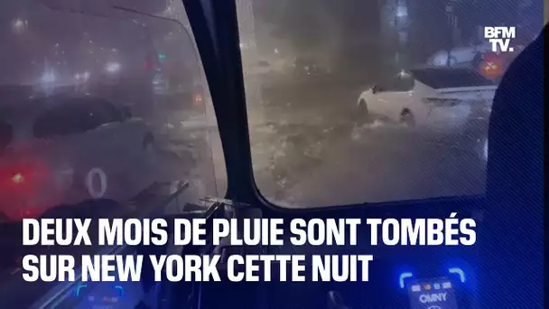 Inondations à New York: l'équivalent de deux mois de pluies sont tombés durant la nuit