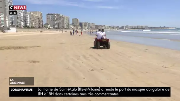 Sables-d'Olonne : la plage interdite en marée haute