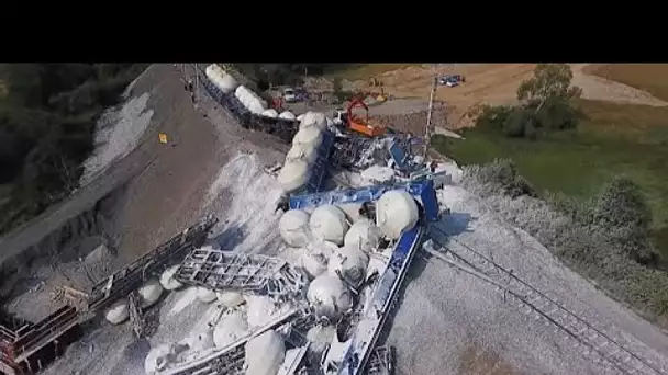 République tchèque : déraillement d&#039;un train transportant du calcaire