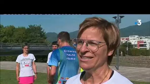 Atteinte de la maladie de Parkinson,  elle participe au semi-marathon de Colmar