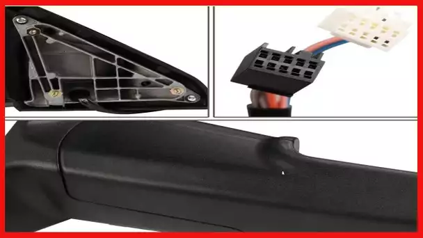 DNA Motoring TWM-013-T888-BK-SM Pair of Black Powered Heated Towing Side Mirrors w/Turn Signal