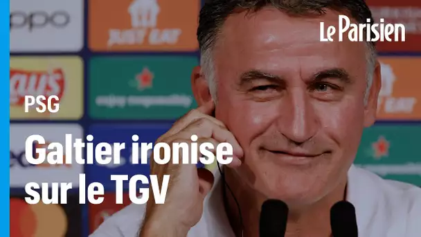 Pourquoi pas «se déplacer en char à voile», ironise Galtier après le tweet du responsable des TGV