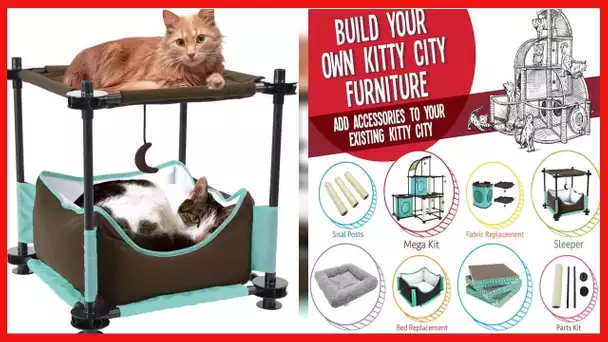 Kitty City Claw Indoor and Outdoor Mega Kit Cat Furniture, Cat Sleeper, Outdoor Kennel