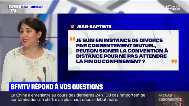 Je suis en instance de divorce par consentement mutuel, peut-on signer la convention à distance ?