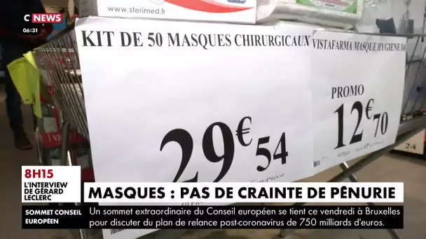 Masques : pas de crainte de pénurie