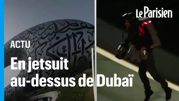 Il survole Dubaï en Jet Suit pour l'ouverture du Musée du Futur