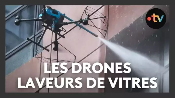Les drones laveurs de vitres, une méthode innovante