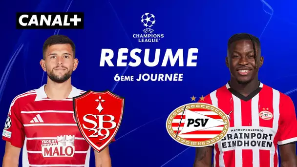 Le résumé de Brest / PSV Eindhoven - Ligue des champions 2024-25 (J6)