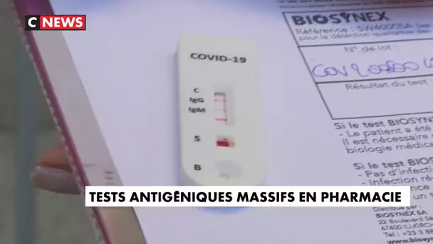 Des tests antigéniques massifs en pharmacie