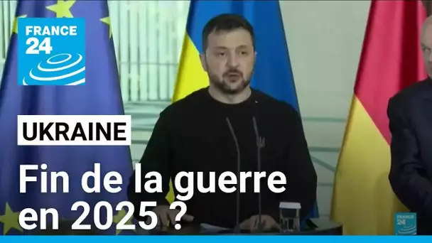 Zelensky dit vouloir obtenir la fin de la guerre en 2025 • FRANCE 24