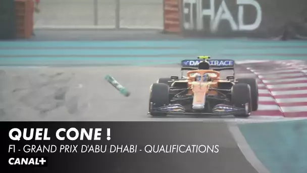 Schumacher et Norris percutent un cône ! - GP d'Abu Dhabi
