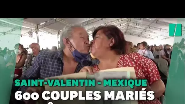 Ces 600 couples se sont dit "oui" en même temps pour la St-Valentin