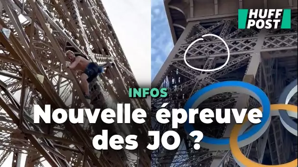 Un homme interpellé après avoir grimpé sur la tour Eiffel à mains nues