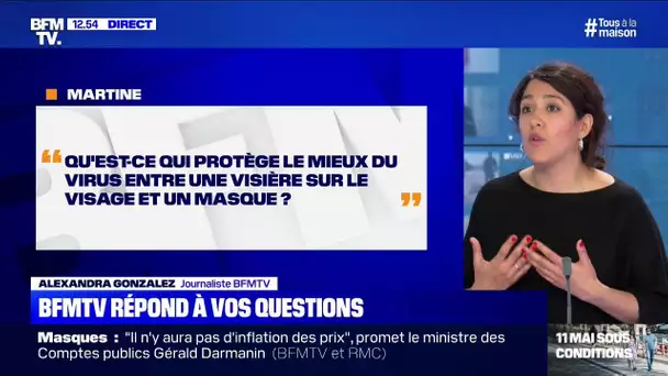 Qu'est-ce qui protège le mieux entre une visière et un masque? BFMTV répond à vos questions