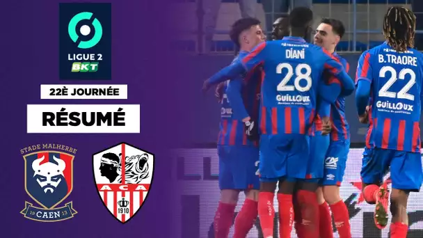 Résumé : D'un but merveilleux, Caen prive Ajaccio du trône