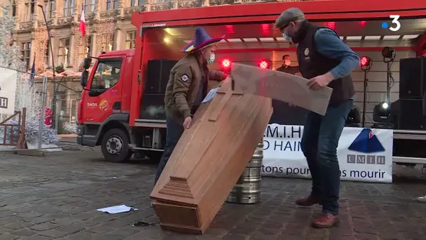 Valenciennes : rassemblement des restaurateurs pour dénoncer les conséquences du confinement.