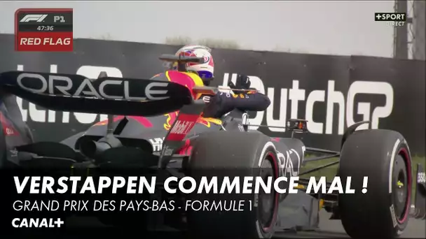 Max Verstappen à l'arrêt sur le circuit ! - Grand Prix des Pays-Bas - F1