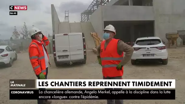 Les chantiers reprennent timidement