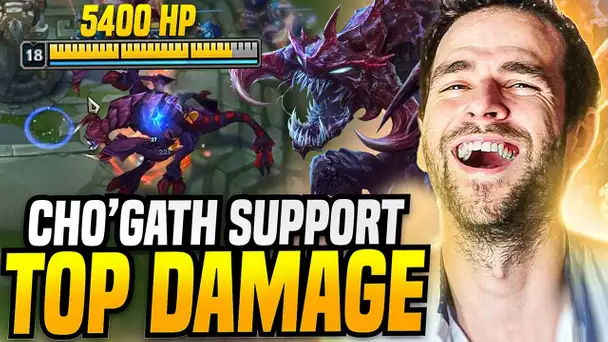 CHO'GATH SUPPORT mais .. TOP DAMAGE !! 5400 HP ET INTUABLE ? (C'est Fun)