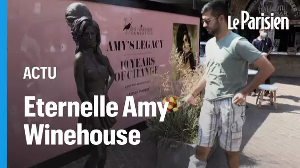 Dix ans après la disparition d’Amy Winehouse, ses fans lui rendent hommage à Londres