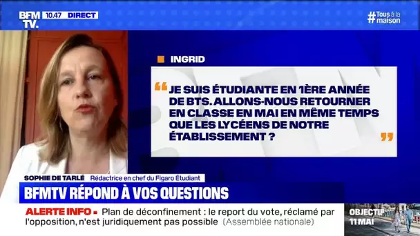 Les étudiants de BTS vont-il rentrer en mai comme les lycéens? BFMTV répond à vos questions