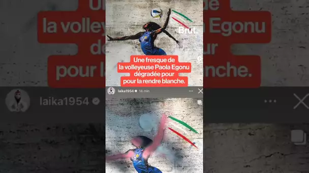 Une fresque de la volleyeuse Paola Egonu dégradée pour la rendre blanche… #paris2024