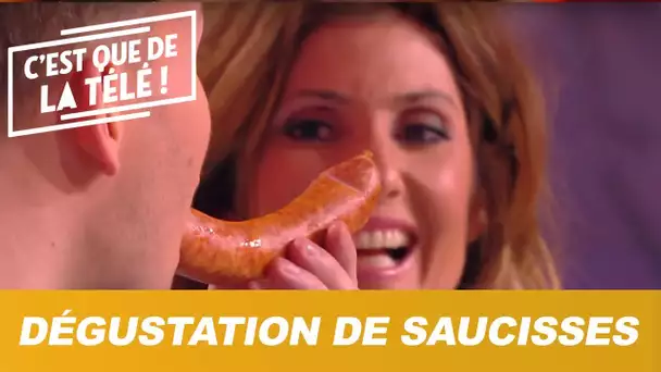 Quand les chroniqueurs font une dégustation de saucisses en direct !