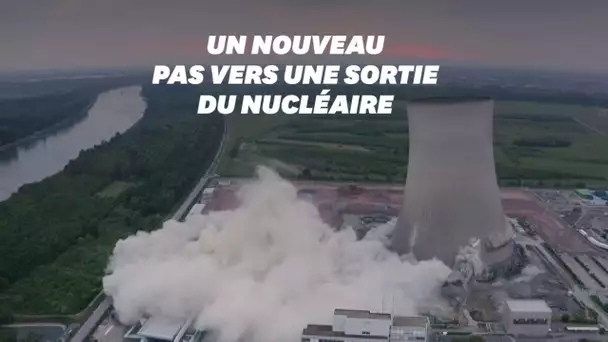 La centrale nucléaire allemande de Philippsburg démolie dans une explosion spectaculaire