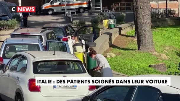Italie : des patients soignés dans leur voiture