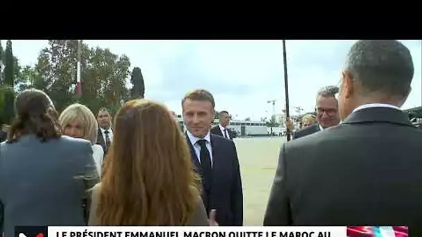 Le Président français Emmanuel Macron quitte le Maroc au terme d'une visite d’Etat de trois jours