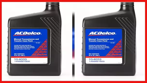 ACDelco GM Original Equipment 10-4033 75W-90 Manual Transmission and Transfer Case Fluid