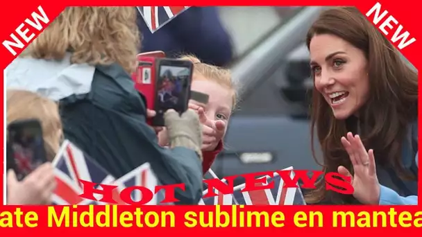 Kate sublime en manteau bleu : découvrez à quelle célèbre nounou la compare la presse anglaise