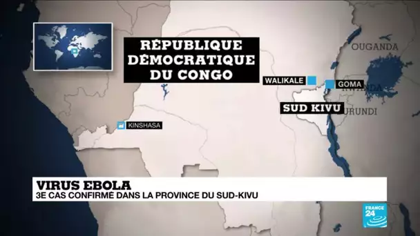 Virus Ebola : troisième cas confirmé dans la province du Sud-Kivu